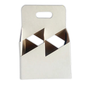 C-Store Packaging | 4-Pack Wine/Liquor Cardboard Bottle Carrier 