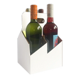  C-Store Packaging | 4-Pack Wine/Liquor Cardboard Bottle Carrier