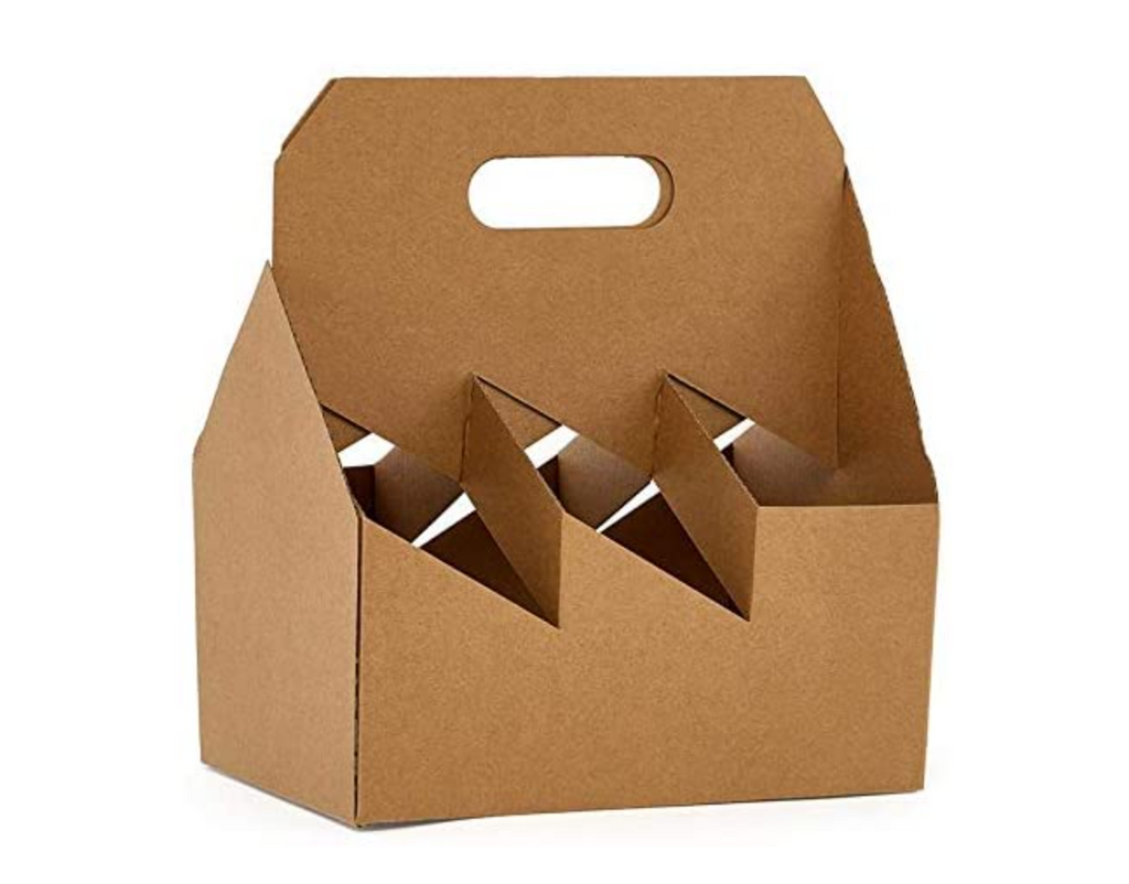 C-Store Packaging | 6-Pack Kraft Cardboard Carrier 