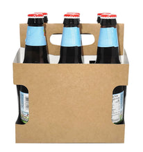 Load image into Gallery viewer, 6pk Cardboard Carrier | Kraft-New Die Cardboard 12oz Bottle Carrier | 6 Pack
