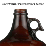 C-Store - 1 Gallon  Amber Glass Growler, glass jug