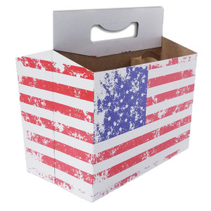 C-Store Packaging - American Flag Cardboard  Carrier