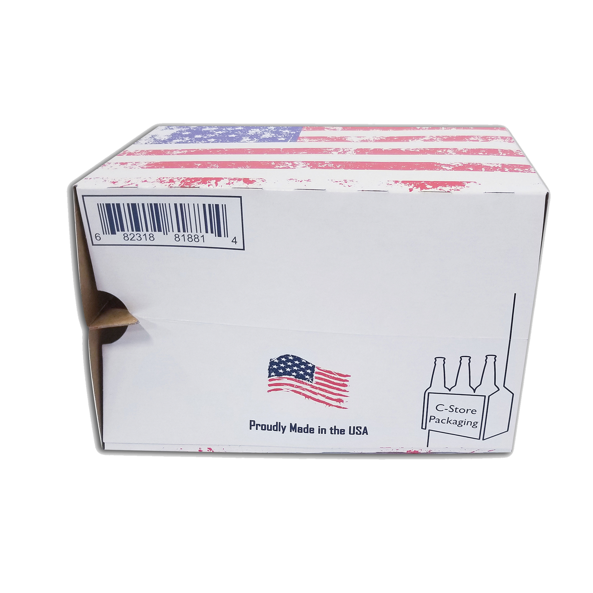 C-Store Packaging - American Flag Cardboard  Carrier