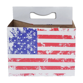 C-Store Packaging - American Flag Cardboard  Carrier