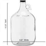 C-Store - 1 Gall Clear Glass Growler, glass jug