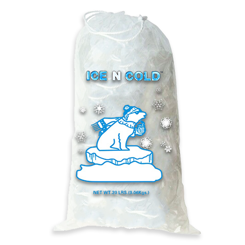 C-Store Packaging - Ice N Cold Drawstring Ice Bag