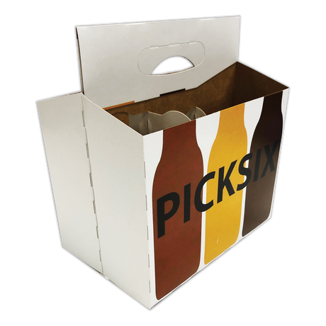 C-Store Packaging | Pick Six Bottles Cardboard 6 Pack Bottle Carrier