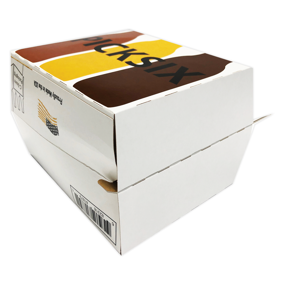 C-Store Packaging | Pick Six Bottles Cardboard 6 Pack Bottle Carrier