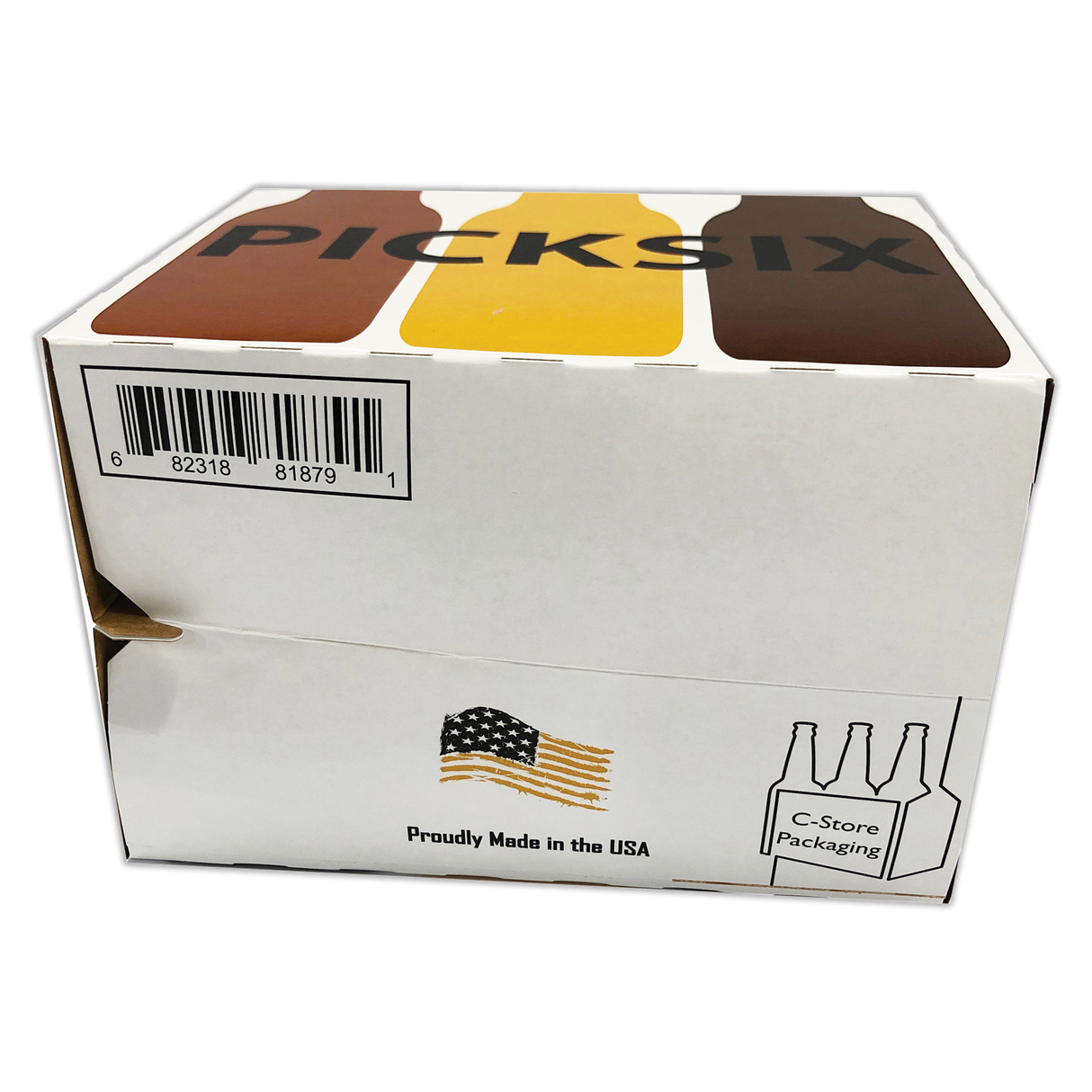 C-Store Packaging | Pick Six Bottles Cardboard 6 Pack Bottle Carrier