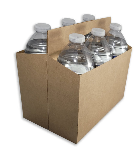 Cardboard Carrier | Kraft 12oz Bottle Carrier