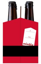 Load image into Gallery viewer, Cardboard Carrier | Mix 6ix Santa 12oz Bottle Carrier | 150 Pack
