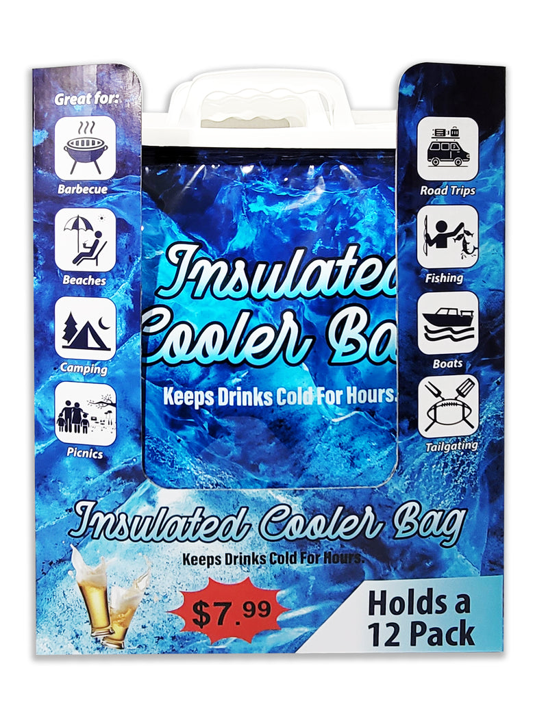 ICE N COLD Box of 12 Medium Insulated Cooler Bags